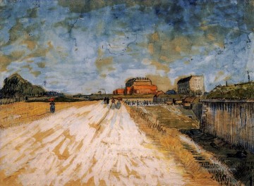 Vincent Van Gogh Werke - Straßenlauf Neben der ParisRamparts Vincent van Gogh